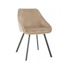 Стул кухонный PEPIO черный каркас/темно-бежевый велюр (19978-01)