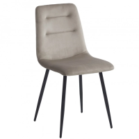 Стул кухонный RUBY Черный каркас / Темно Бежевый велюр (20137-01)