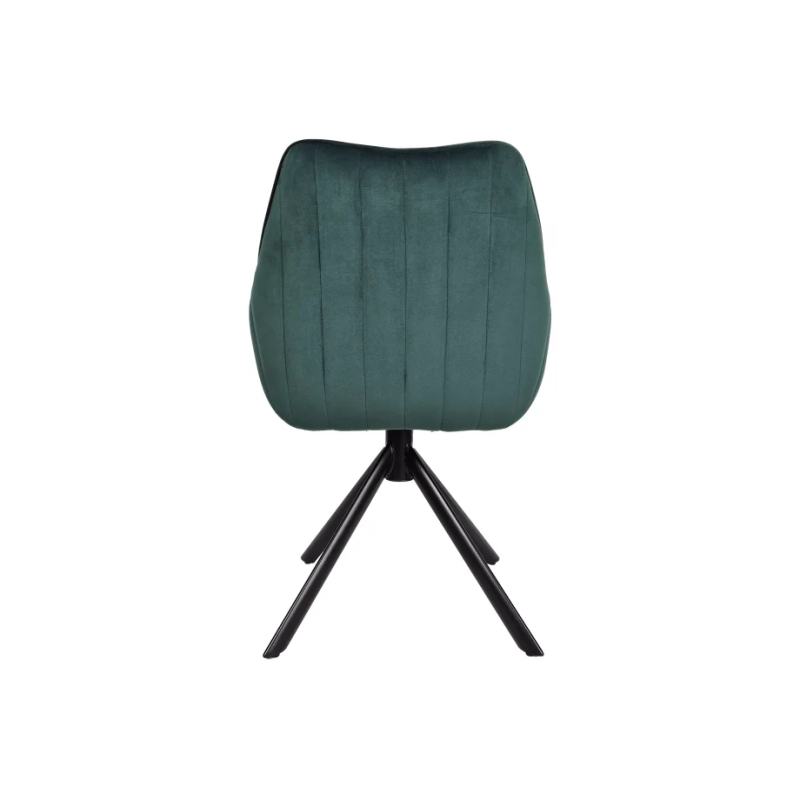 Стул кухонный SALVIA Черный каркас / Зеленый велюр с механизмом 180º (20160-01)