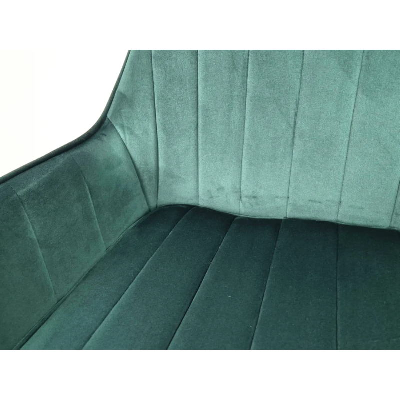 Стул кухонный SALVIA Черный каркас / Зеленый велюр с механизмом 180º (20160-01)