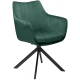 Стул кухонный SALVIA Черный каркас / Зеленый велюр с механизмом 180º (20160-01)