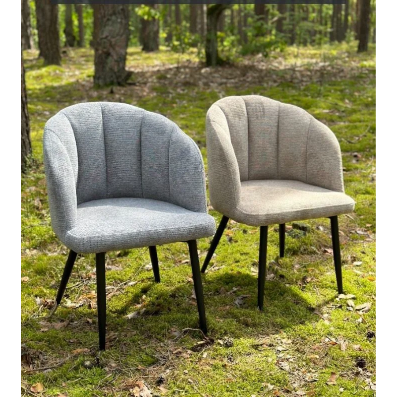 Стул CALLA черный каркас / бежевая ткань (21250-01)