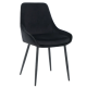 Стул кухонный HUGO черный каркас/черный (20008-01)