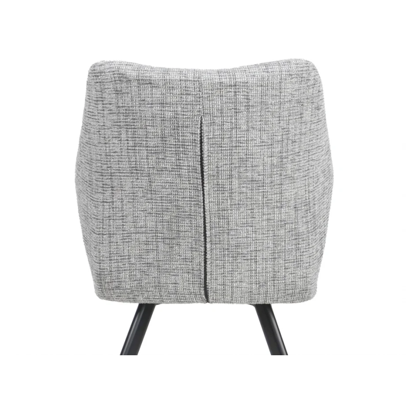 Стул кухонный STEFAN Черный каркас / Светло-серая ткань (20161-01)