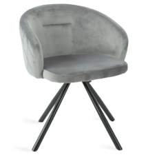 Стул KELLY черный каркас/серый 360º (19571-01)