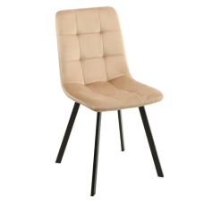 Стул кухонный EARI черный каркас / бежевый велюр (19414-01)