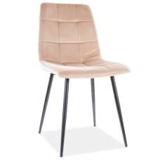 Стул кухонный MIA черный каркас/бежевый велюр (19938-01)