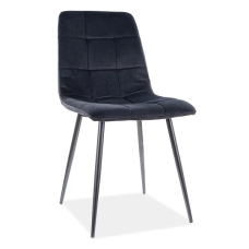 Стул кухонный MIA черный каркас/черный велюр (19937-01)