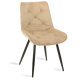 Стул кухонный STYLE черный каркас/беж велюр (19578-01)