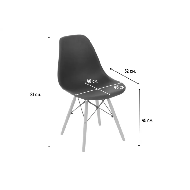 Стул Intarsio Eliot Светло-серый (ELIOTLG) (3637-01)
