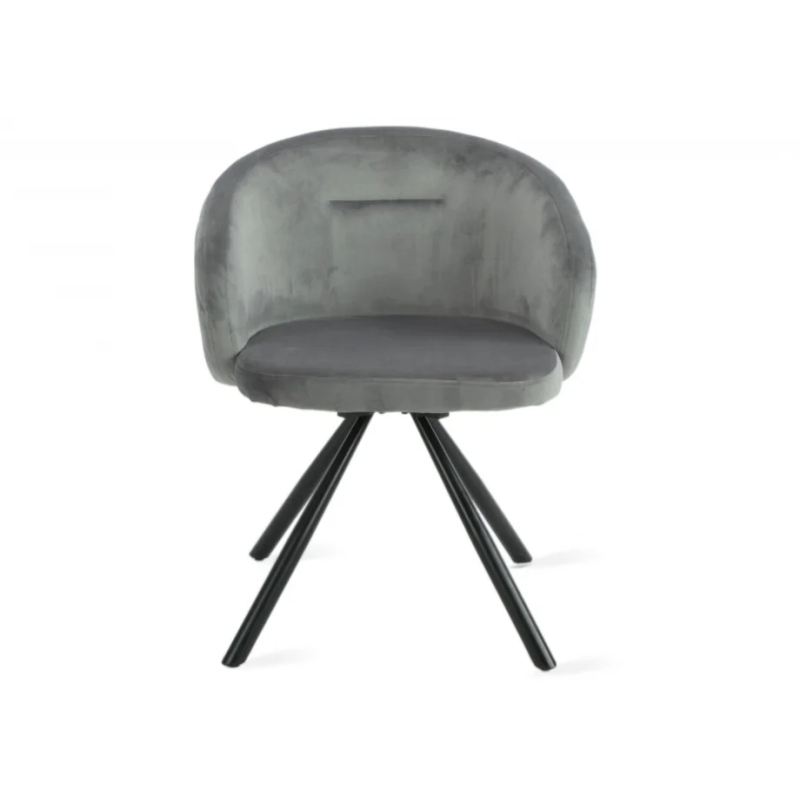 Стул KELLY черный каркас/серый 360º (19571-01)