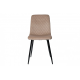 Стул кухонный PERLA черный каркас / бежевый велюр (16630-01)