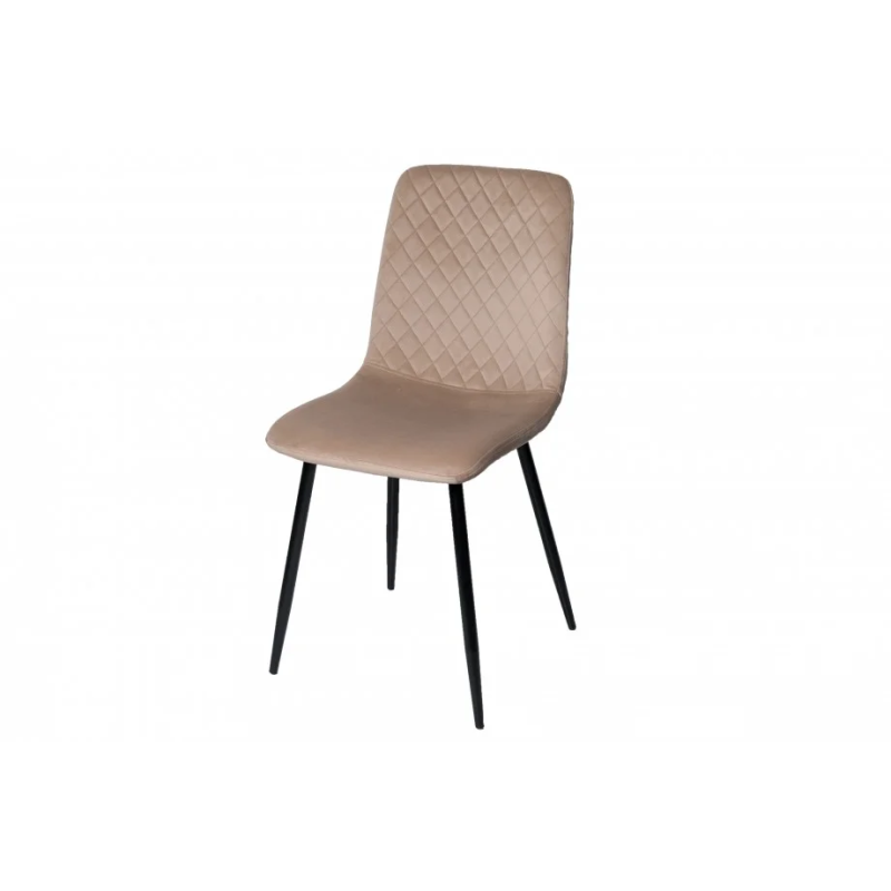 Стул кухонный PERLA черный каркас / бежевый велюр (16630-01)