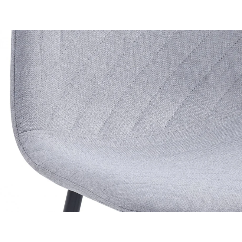 Стул кухонный WAVES Черный каркас / Светло-серая ткань (20166-01)