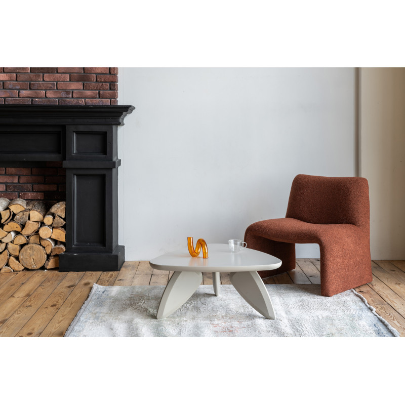 Журнальний стіл Вітторіо C-300 теплий пісок Vetro Mebel