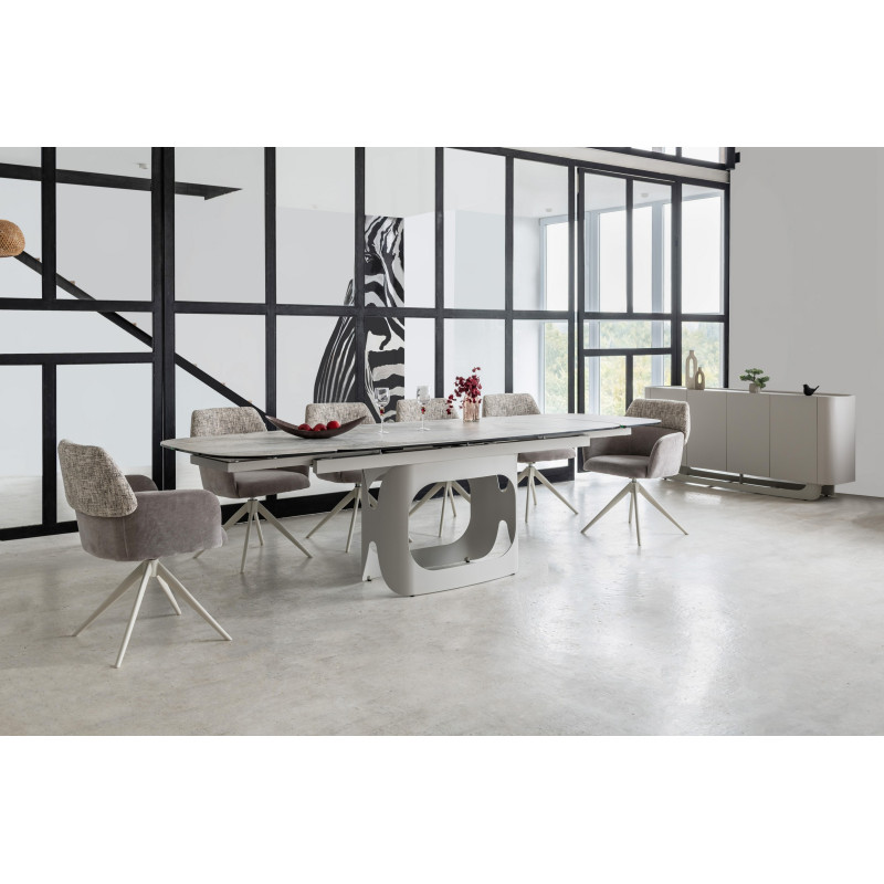 Буфет Арно сілвер рівер + айворі Vetro Mebel