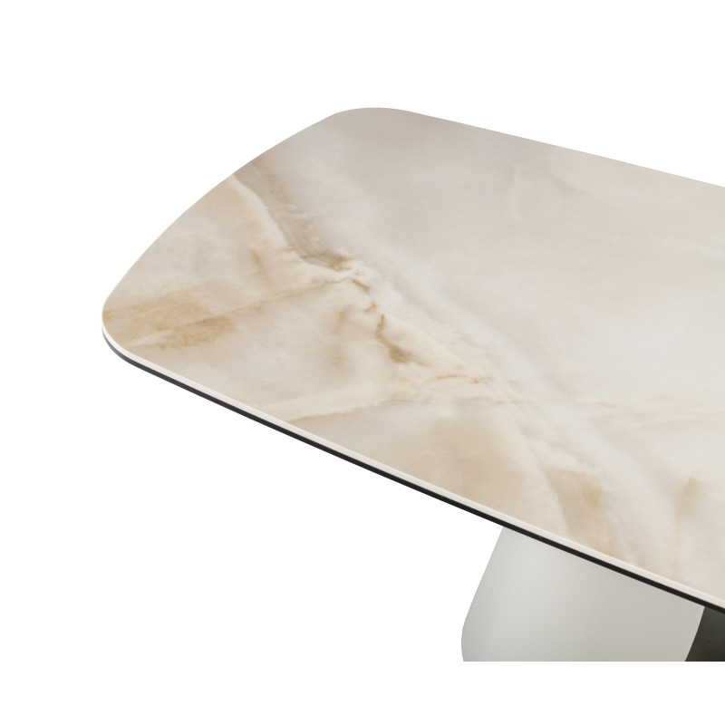 Журнальный стол Лунарио Айвори Оникс + Айвори Vetro Mebel