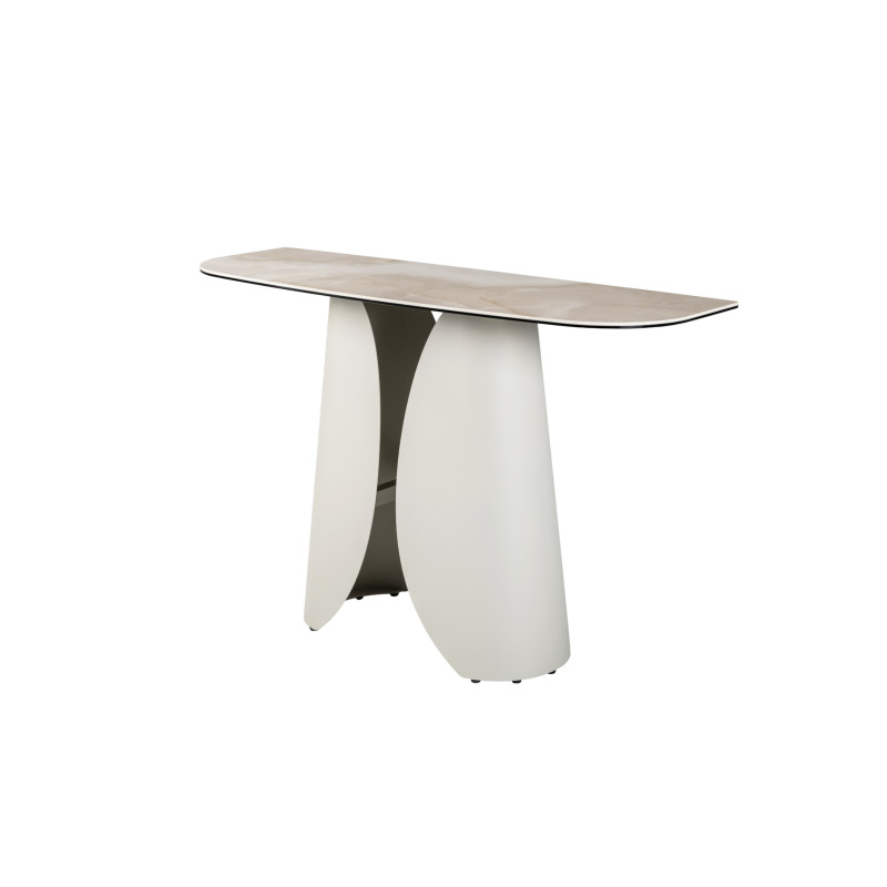 Консоль Лунаріо айворі онікс + айворі Vetro Mebel