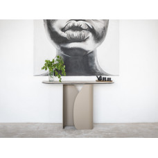 Консоль "Крістіано" аврора голд + бежевий Vetro Mebel