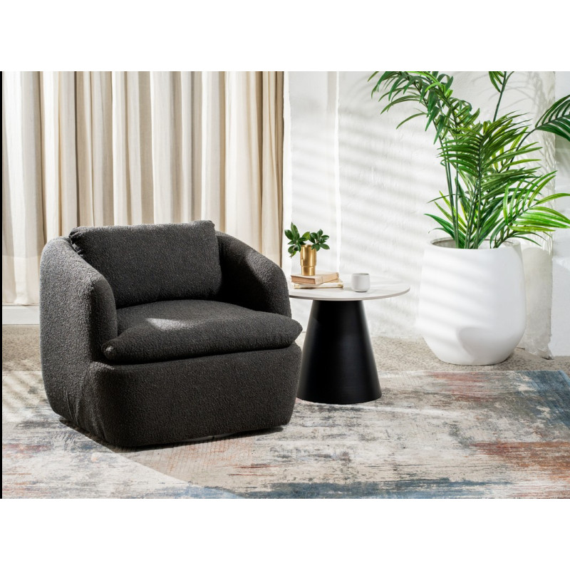 Поворотне крісло Гарібальді графіт Vetro Mebel