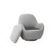 Поворотне крісло Каллісто сірий Vetro Mebel