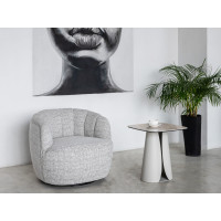 Поворотне крісло "Верона" сніжний графіт Vetro Mebel