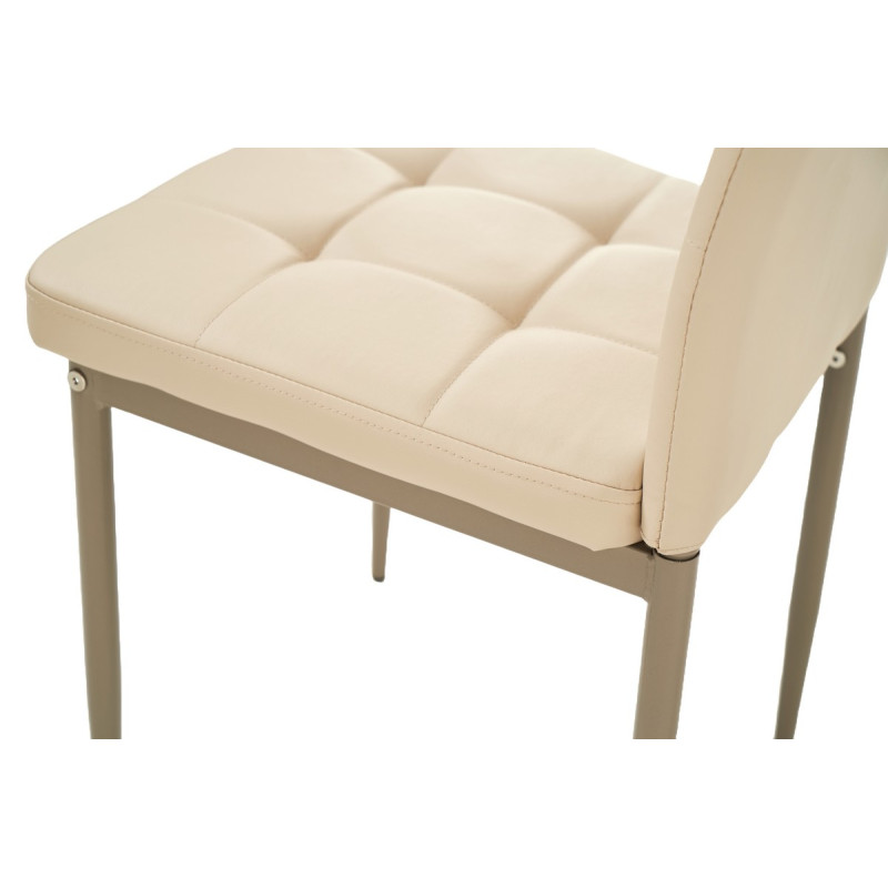 Стул N-66-2 бежевый + капучино Vetro Mebel