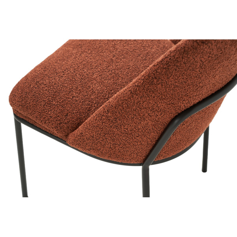 Стілець M-110 теракотовий + чорний Vetro Mebel