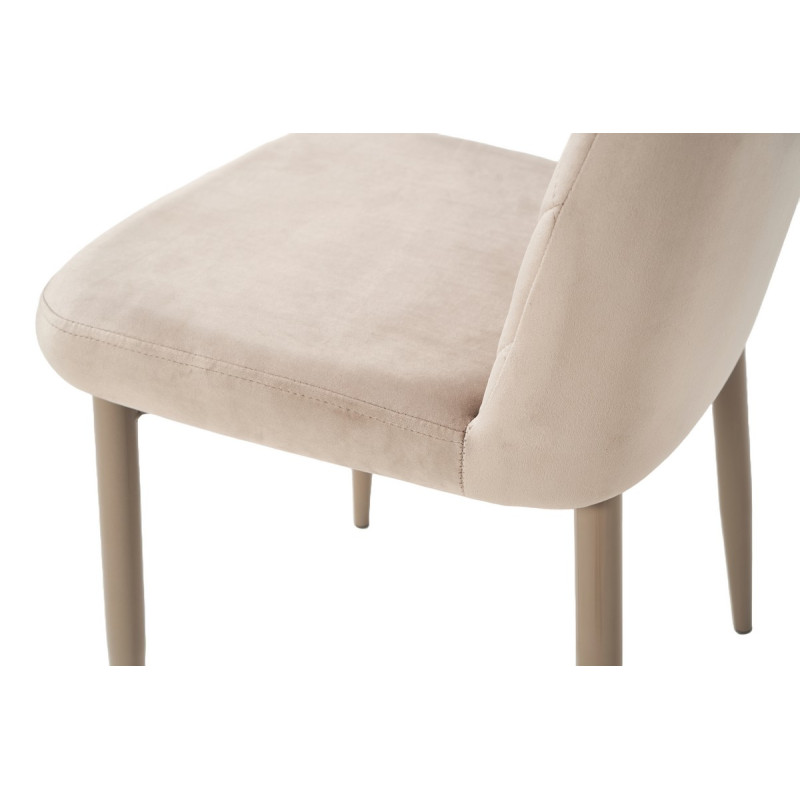 Стул N-44 капучино велюр + капучино Vetro Mebel