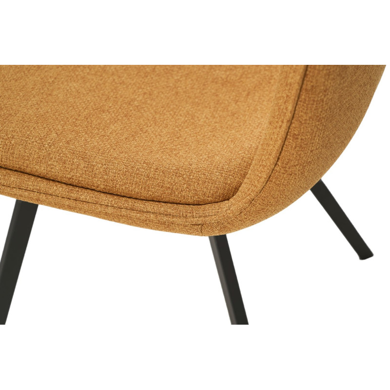 Стілець M-71 гірчичний + чорний Vetro Mebel