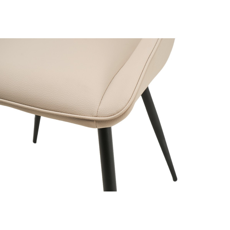 Стілець M-75 капучино + чорний Vetro Mebel