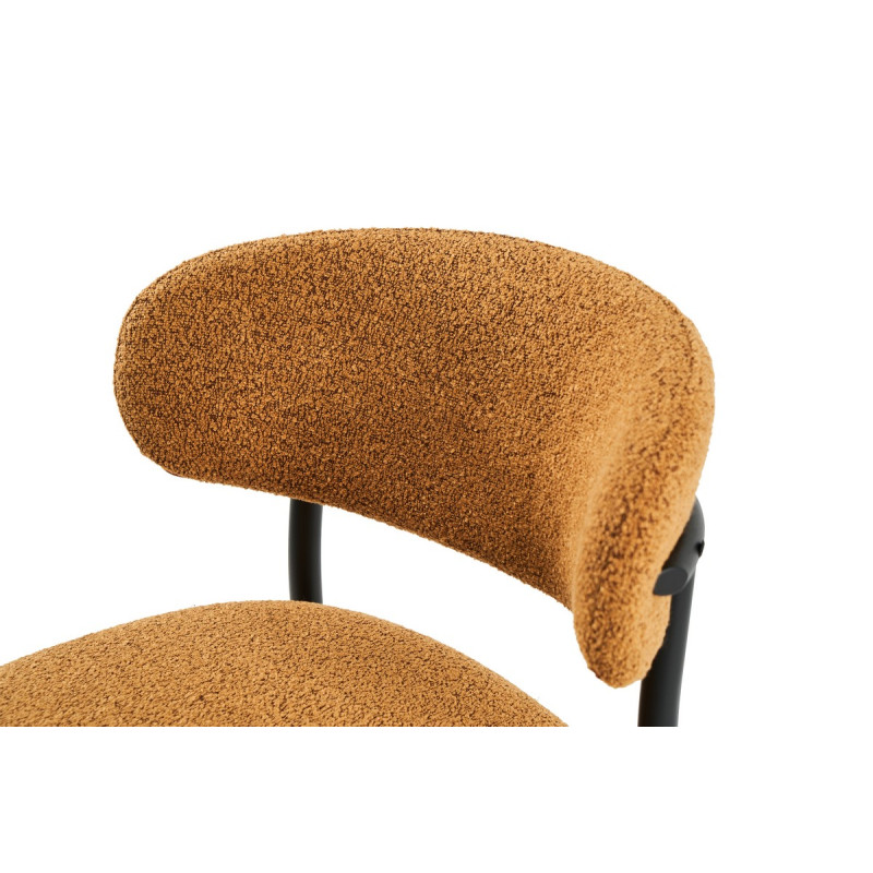 Стілець M-100 гірчичний + чорний Vetro Mebel