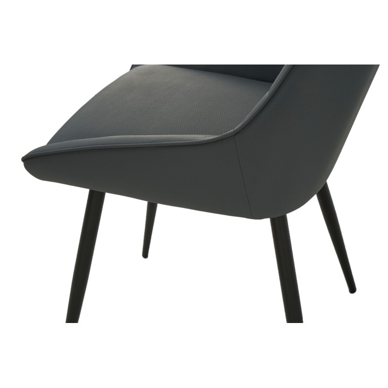 Стілець M-75 сірий + чорний Vetro Mebel