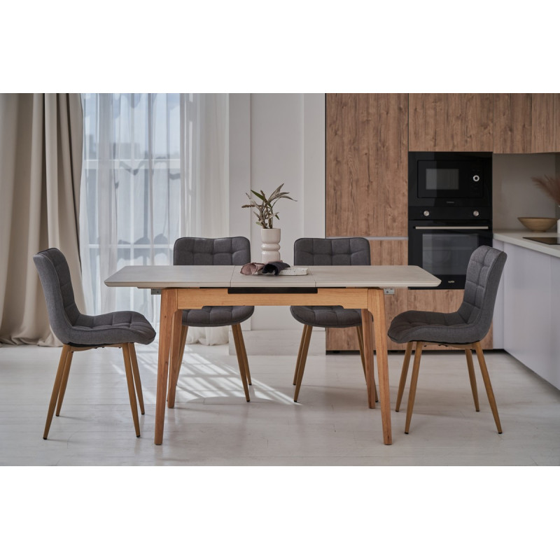 Стул M-76 пепельный + дуб Vetro Mebel