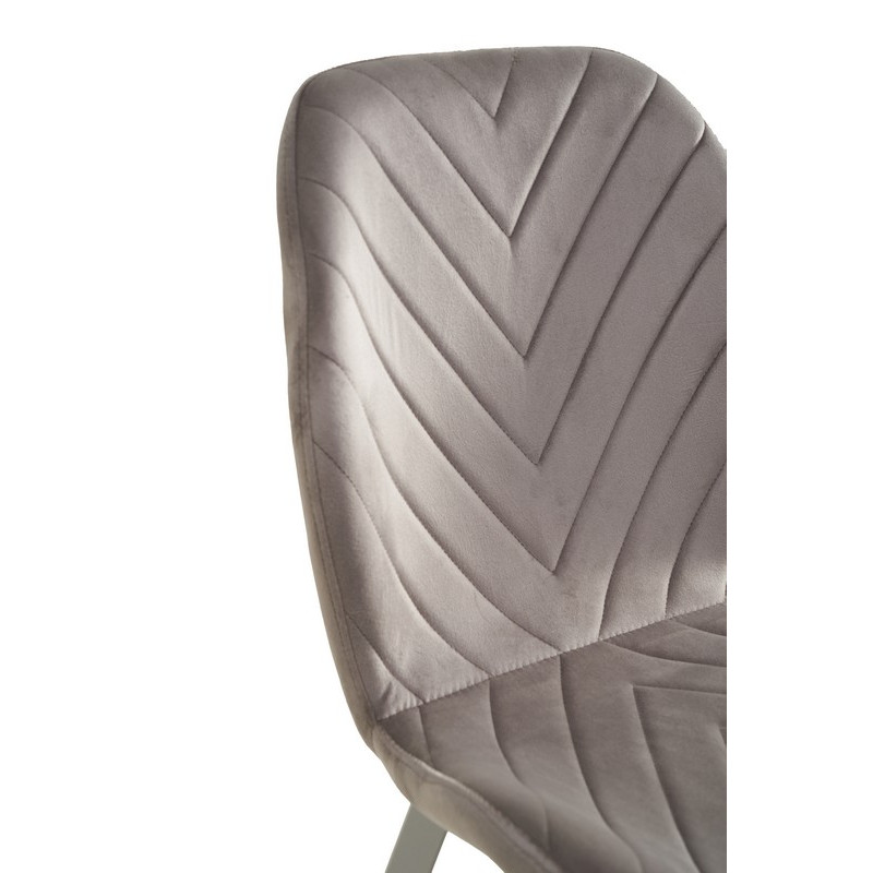 Стілець N-54 латте велюр + білий Vetro Mebel