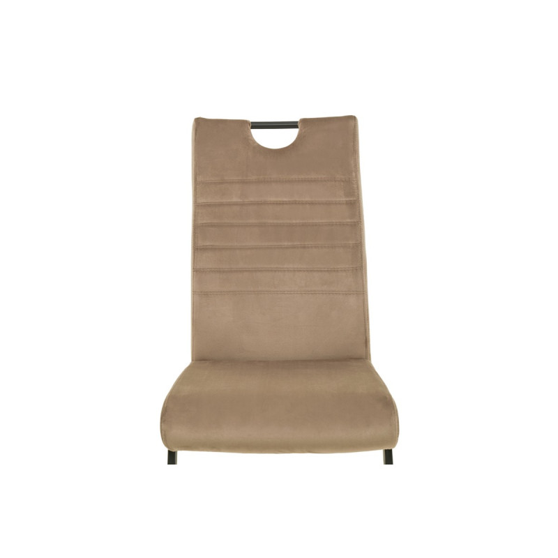 Стілець S-121 капучино велюр + чорний Vetro Mebel