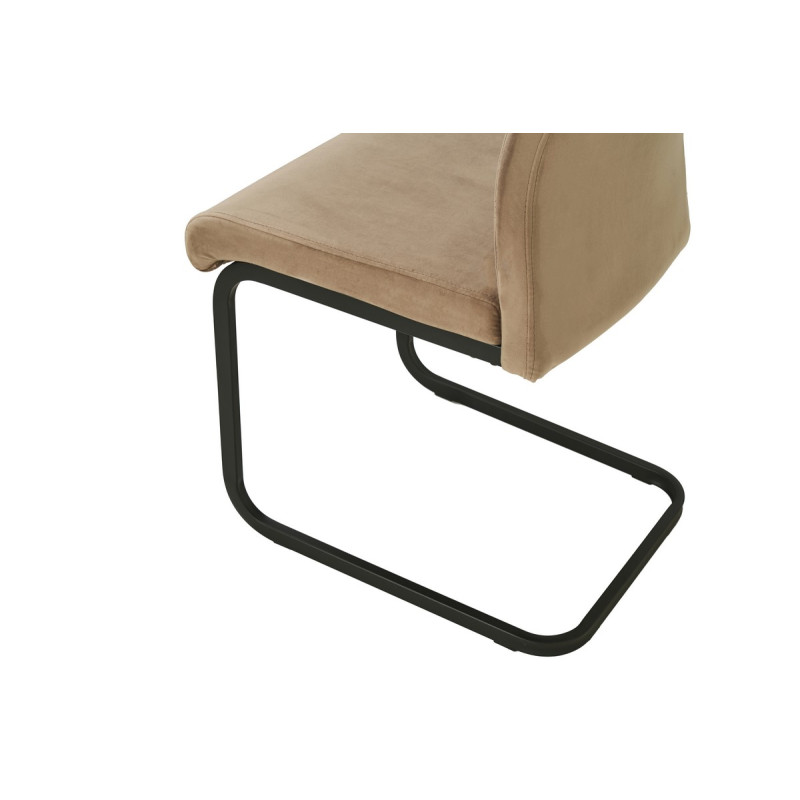 Стілець S-121 капучино велюр + чорний Vetro Mebel