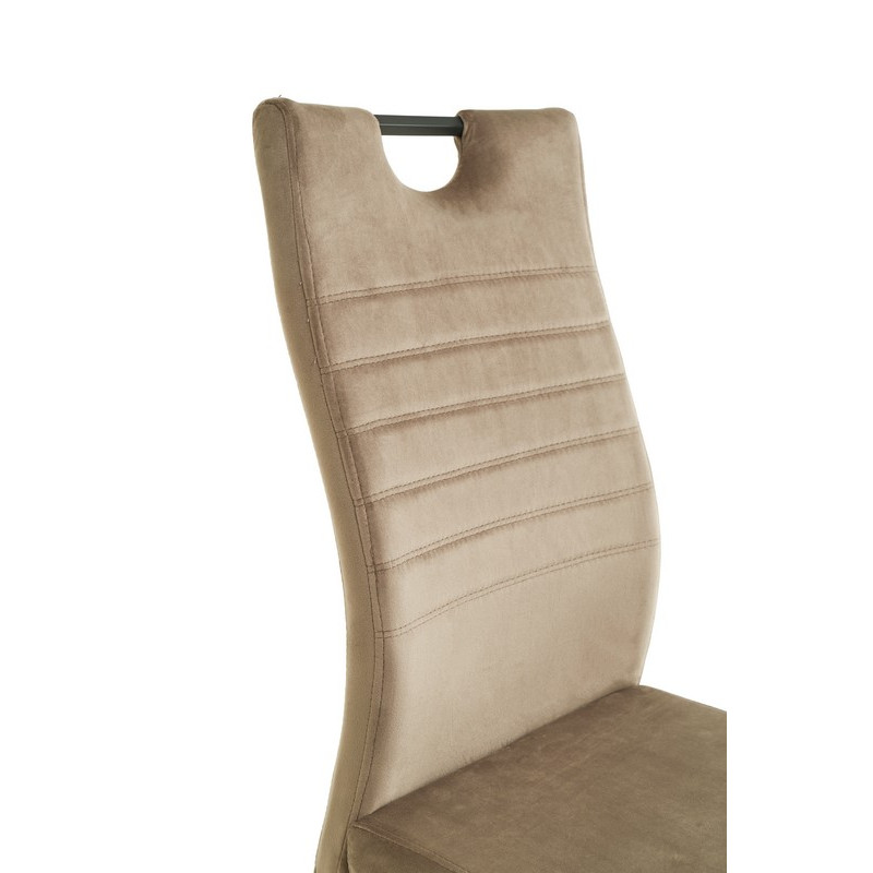 Стілець S-121 капучино велюр + чорний Vetro Mebel