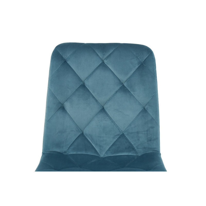 Стул N-41 голубой топаз велюр + белый Vetro Mebel