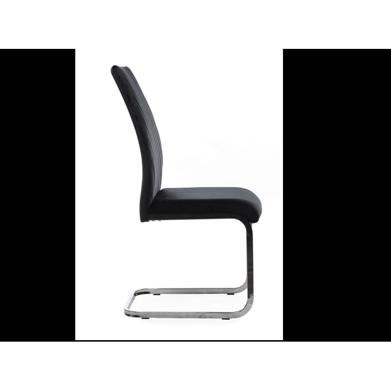 Стул S-118 черный велюр Vetro Mebel
