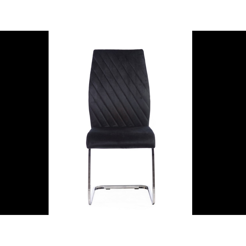 Стул S-118 черный велюр Vetro Mebel