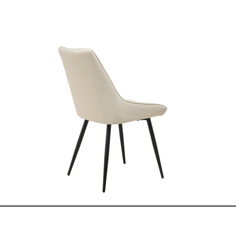 Стілець M-75 айворі + чорний Vetro Mebel