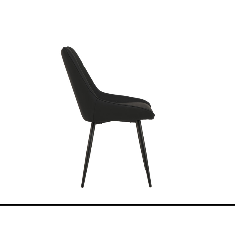 Стілець M-75 чорний + чорний Vetro Mebel