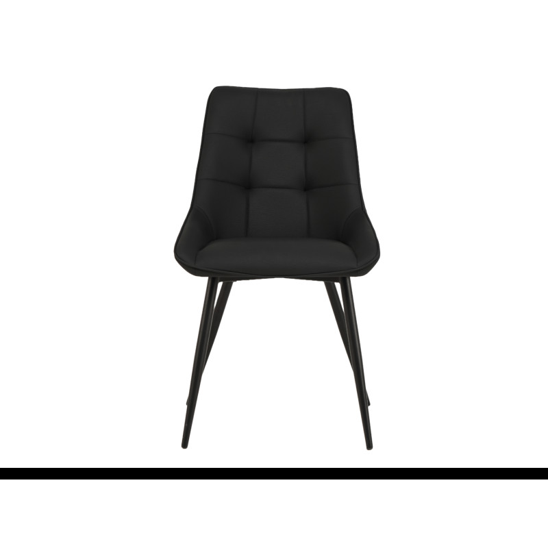 Стілець M-75 чорний + чорний Vetro Mebel