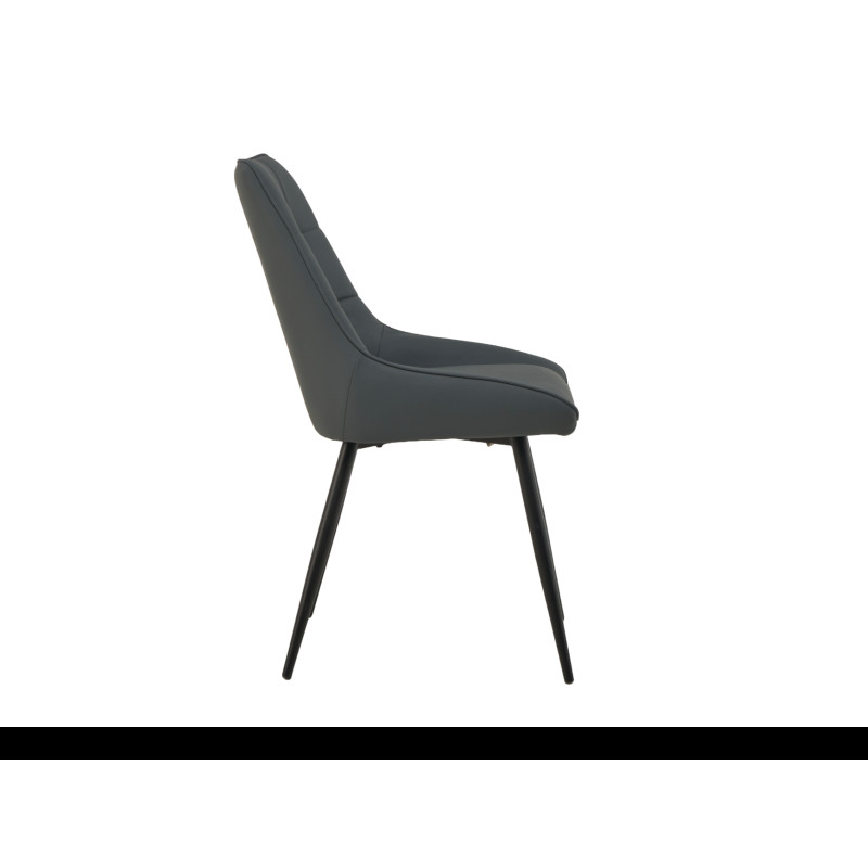 Стілець M-75 сірий + чорний Vetro Mebel