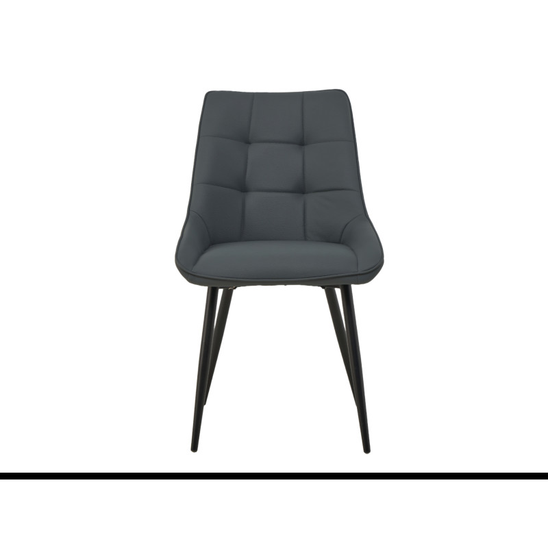 Стілець M-75 сірий + чорний Vetro Mebel