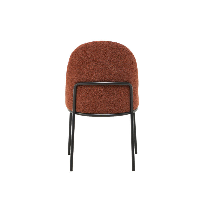 Стілець M-110 теракотовий + чорний Vetro Mebel