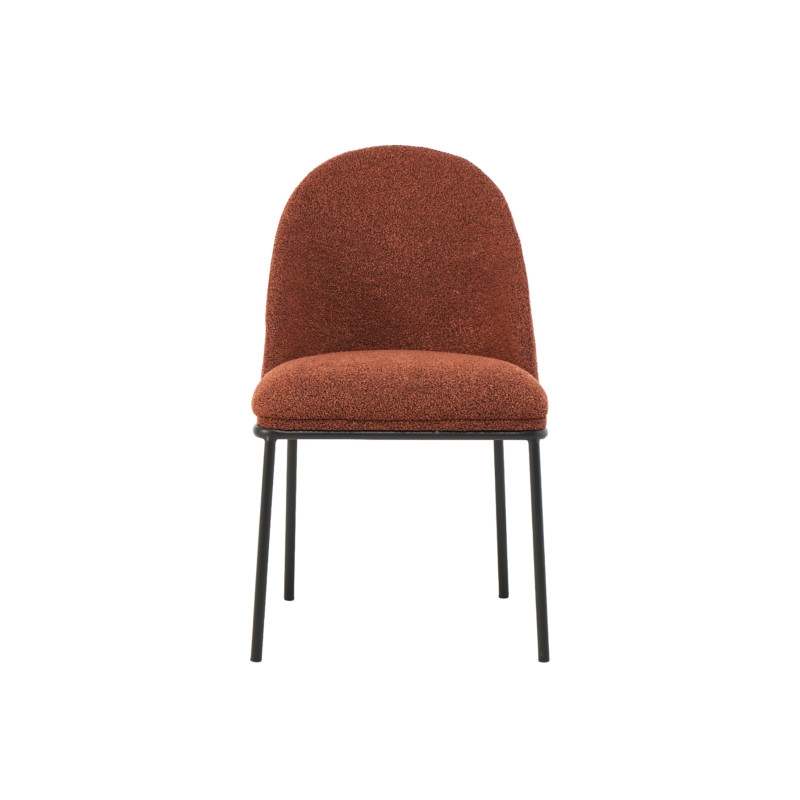 Стілець M-110 теракотовий + чорний Vetro Mebel