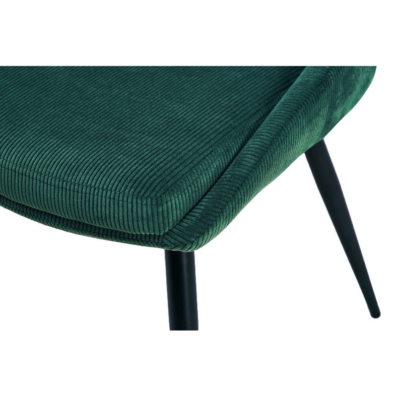 Стілець M-72 смарагдовий + чорний Vetro Mebel