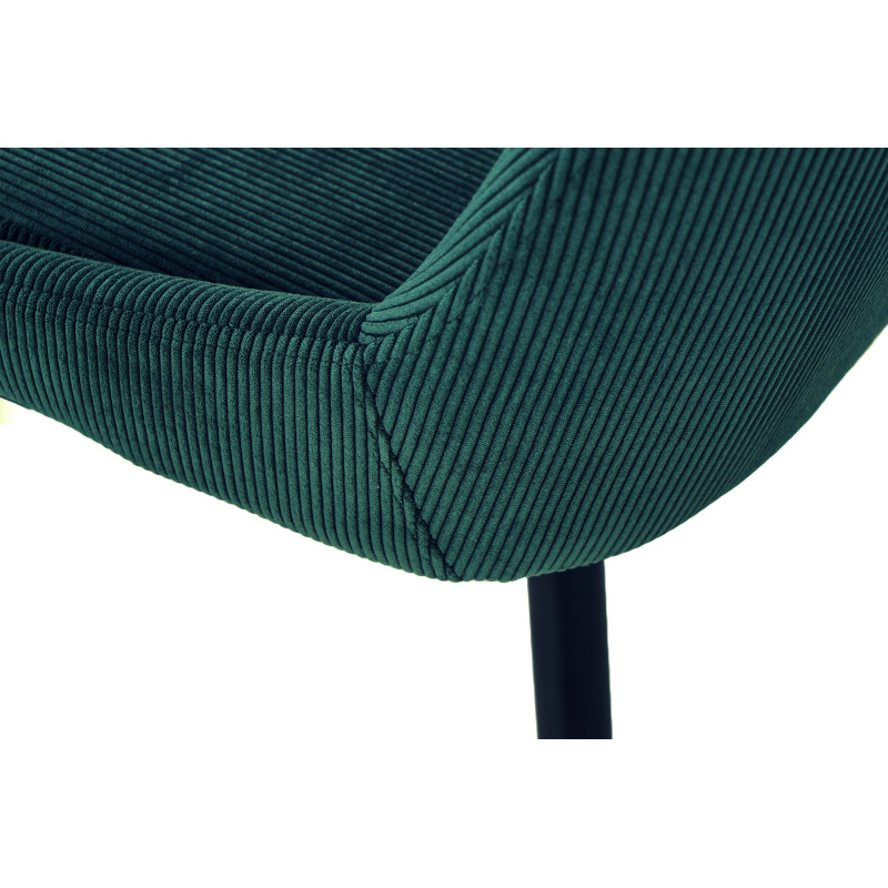 Стілець M-72 смарагдовий + чорний Vetro Mebel